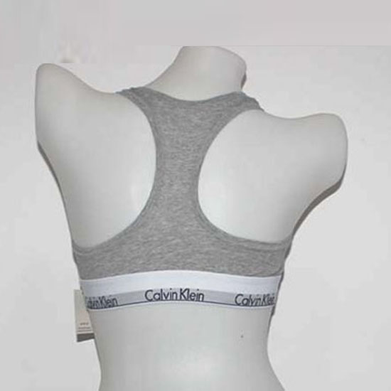 Sujetador Calvin Klein Mujer Blanco Gris - Haga un click en la imagen para cerrar